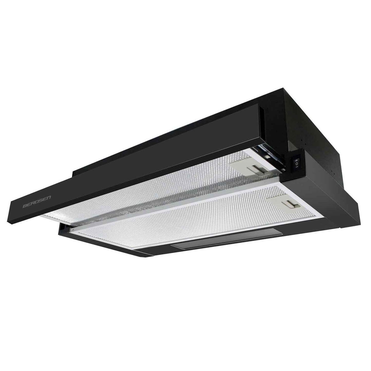 Berdsen BT-230 telescopic kitchen hood, matt black