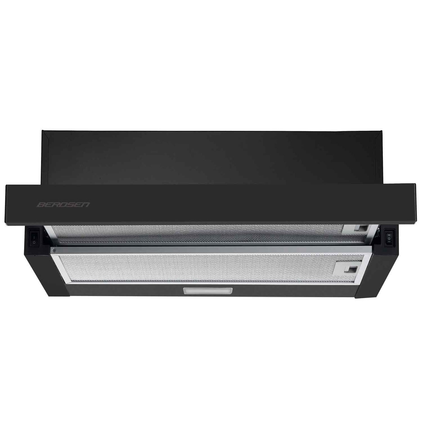 Berdsen BT-230 telescopic kitchen hood, matt black