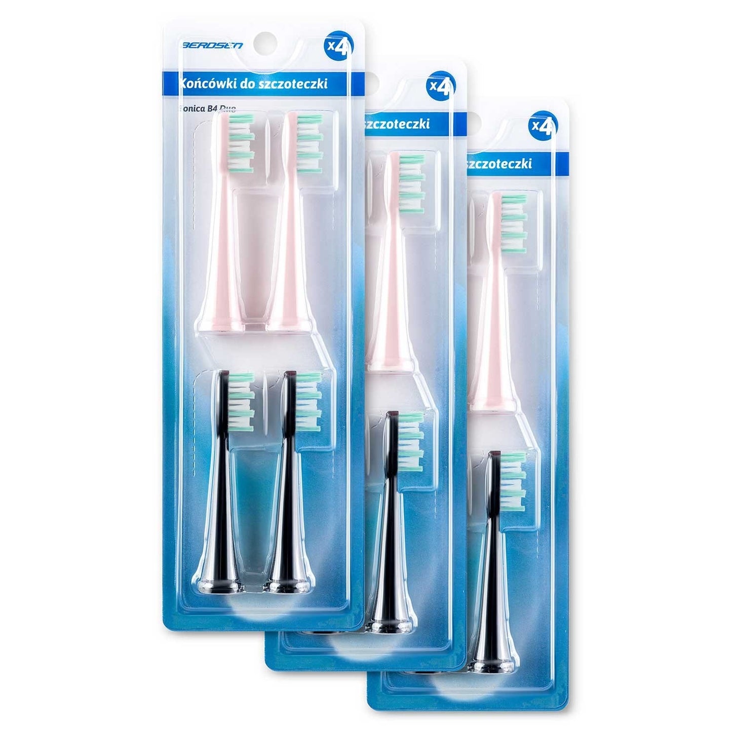 Berdsen DUO sonic toothbrush heads 12 pcs