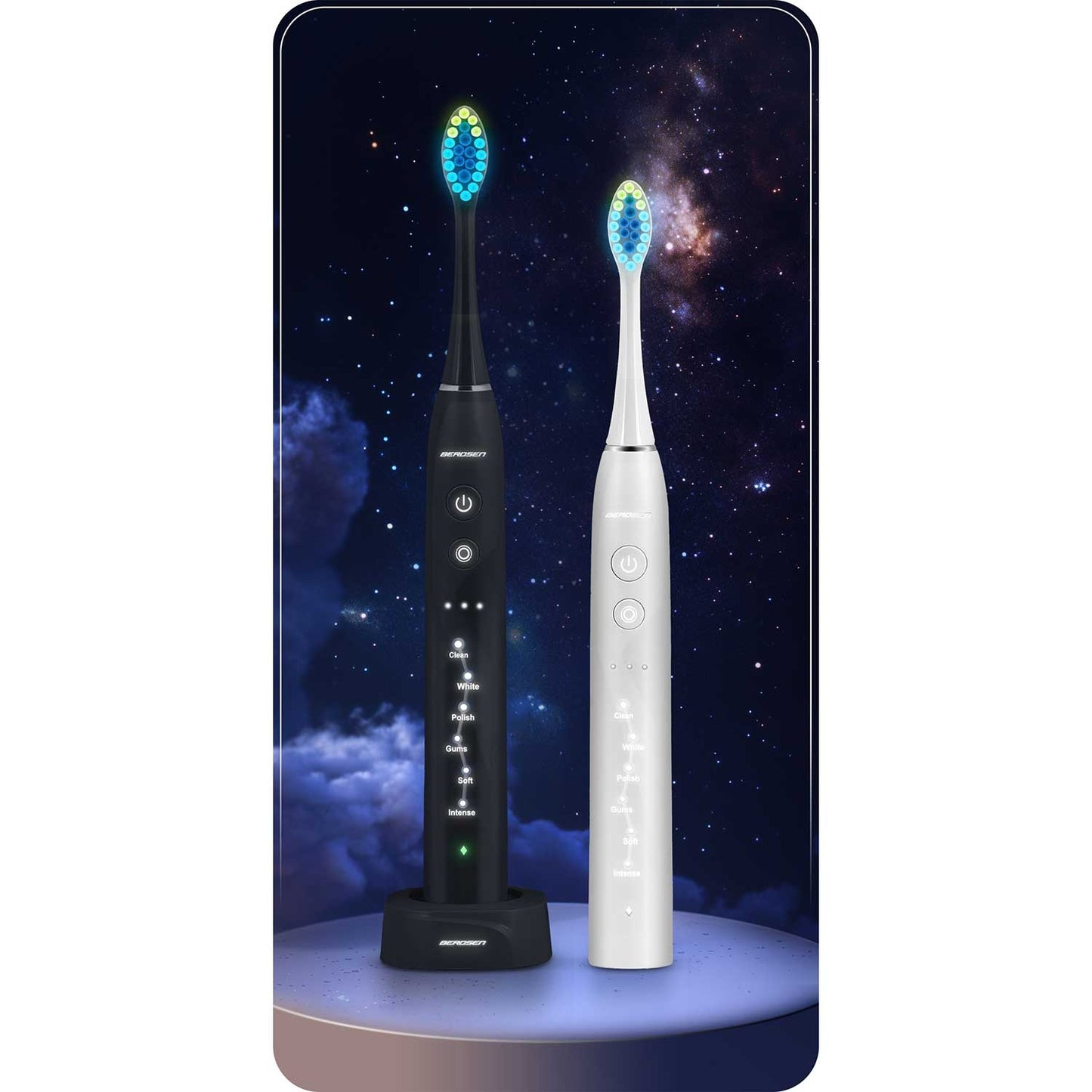 Berdsen Galaxy Duo sonic toothbrush set of 2