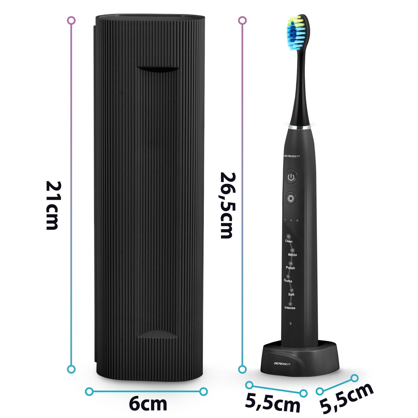 Berdsen Galaxy Duo sonic toothbrush set of 2