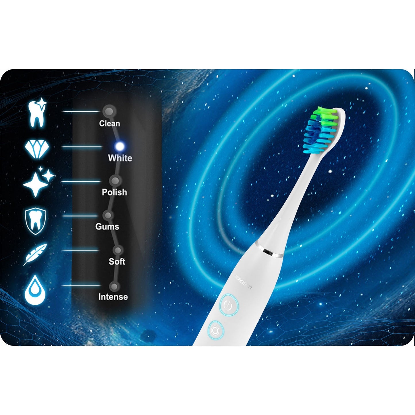 Berdsen Galaxy Duo sonic toothbrush set of 2