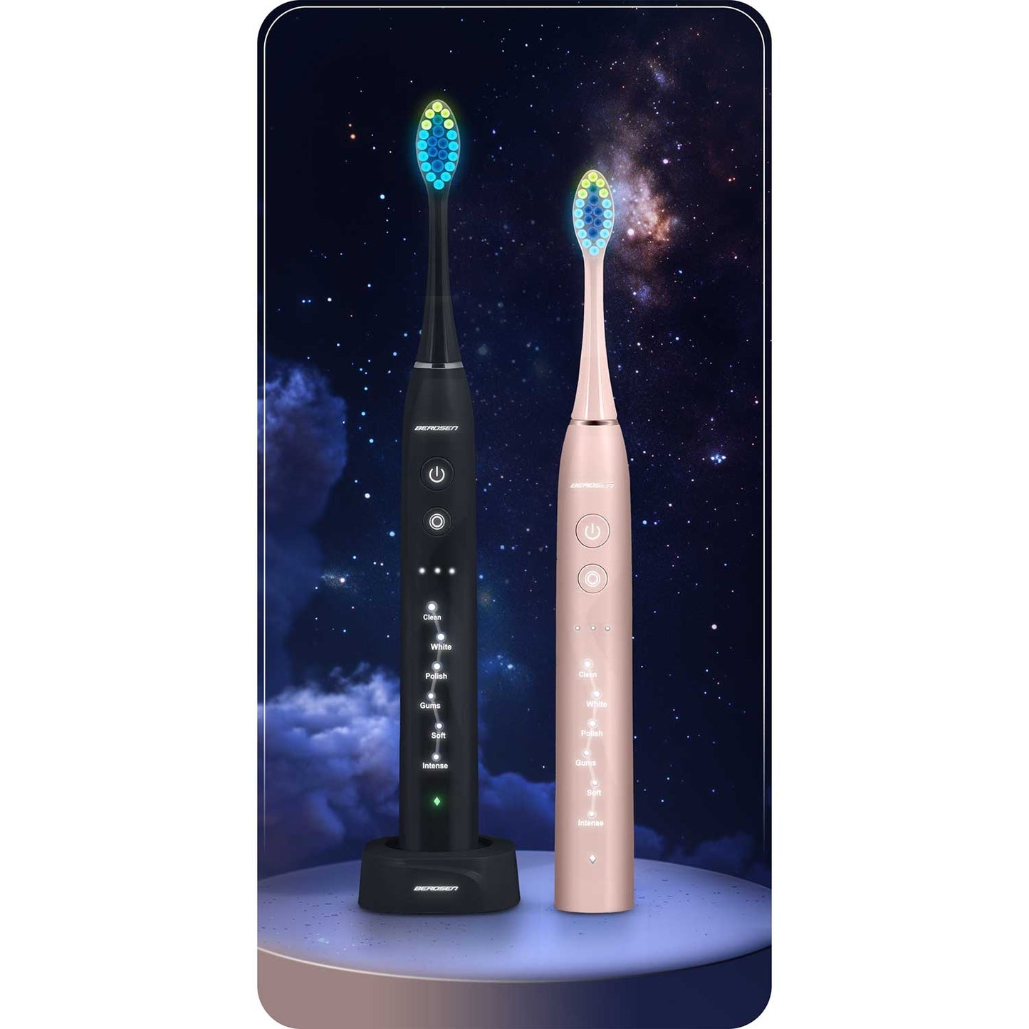 Berdsen Galaxy Duo sonic toothbrush set of 2