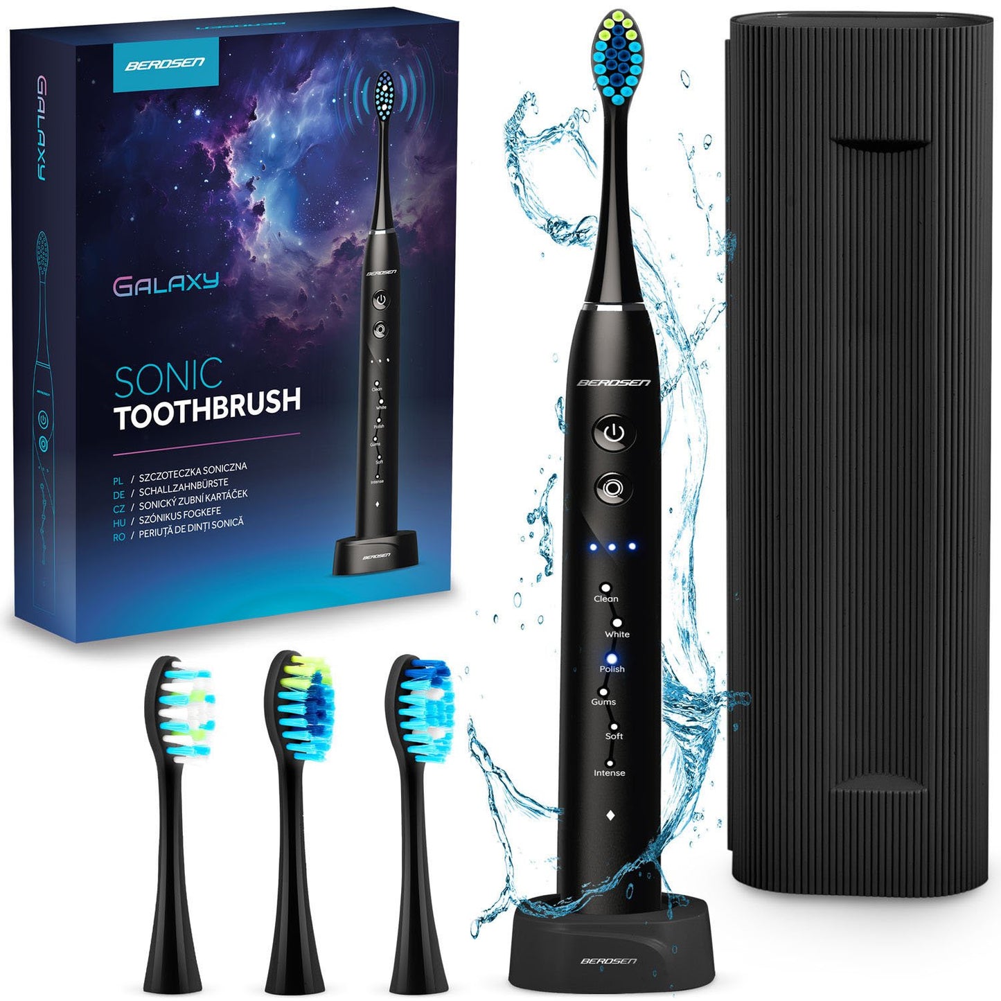 Berdsen Galaxy sonic toothbrush, black