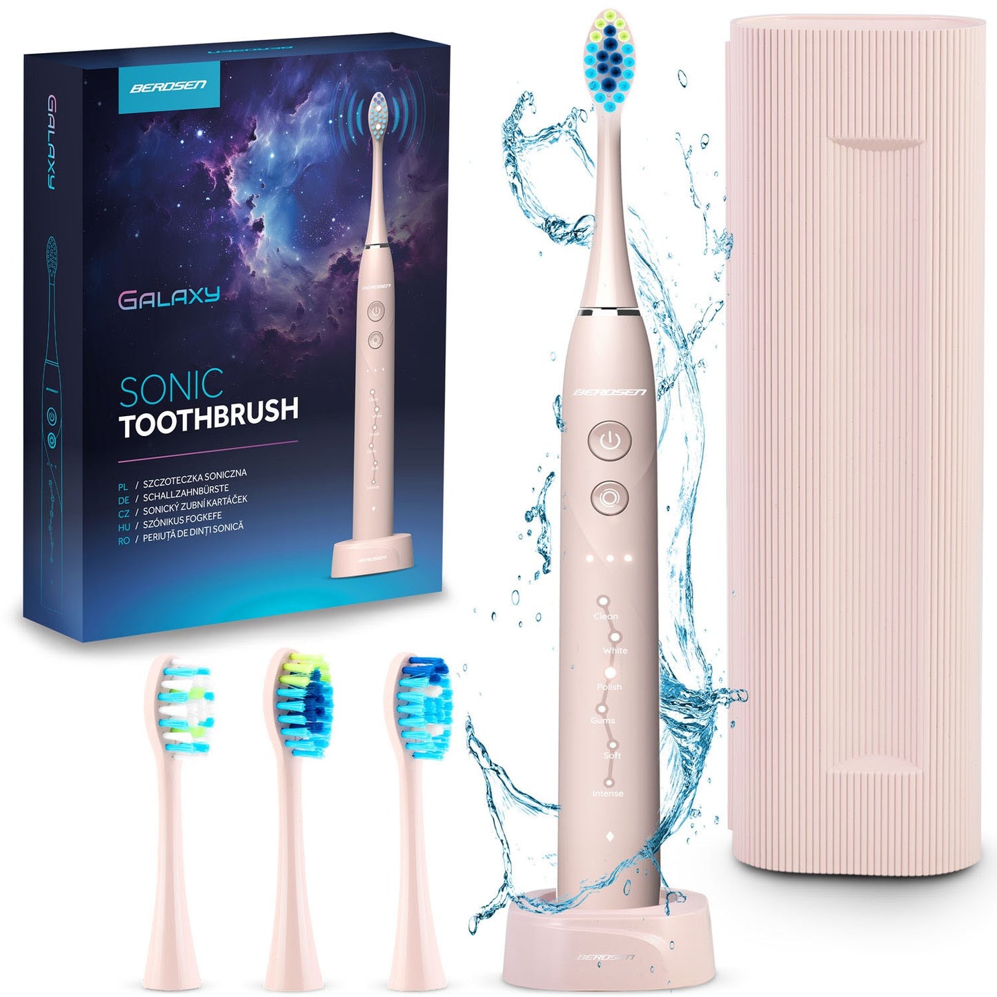 Berdsen Galaxy sonic toothbrush, pink