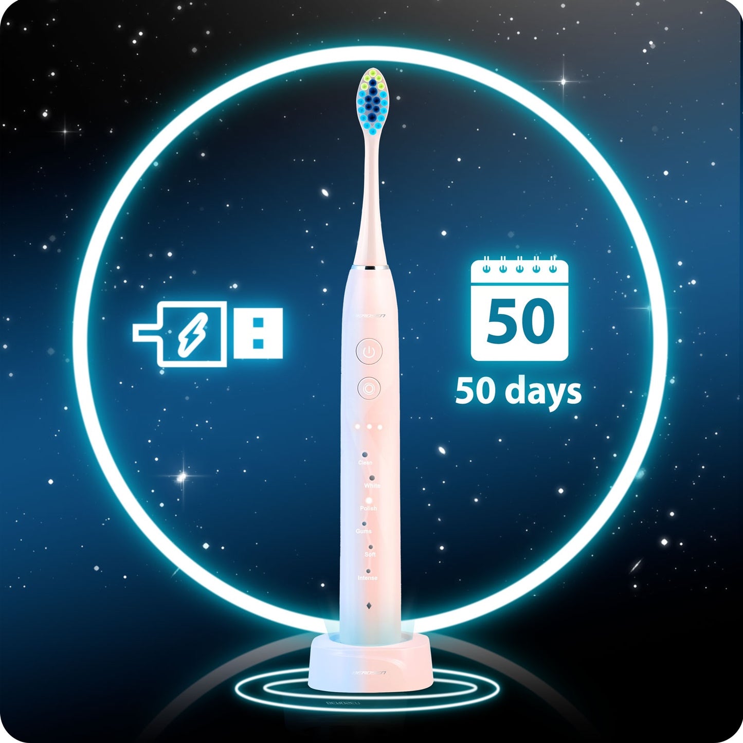Berdsen Galaxy sonic toothbrush, pink