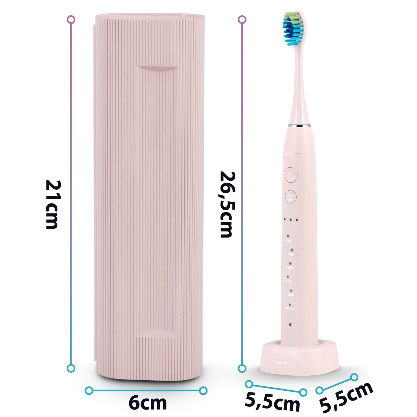 Berdsen Galaxy sonic toothbrush, pink