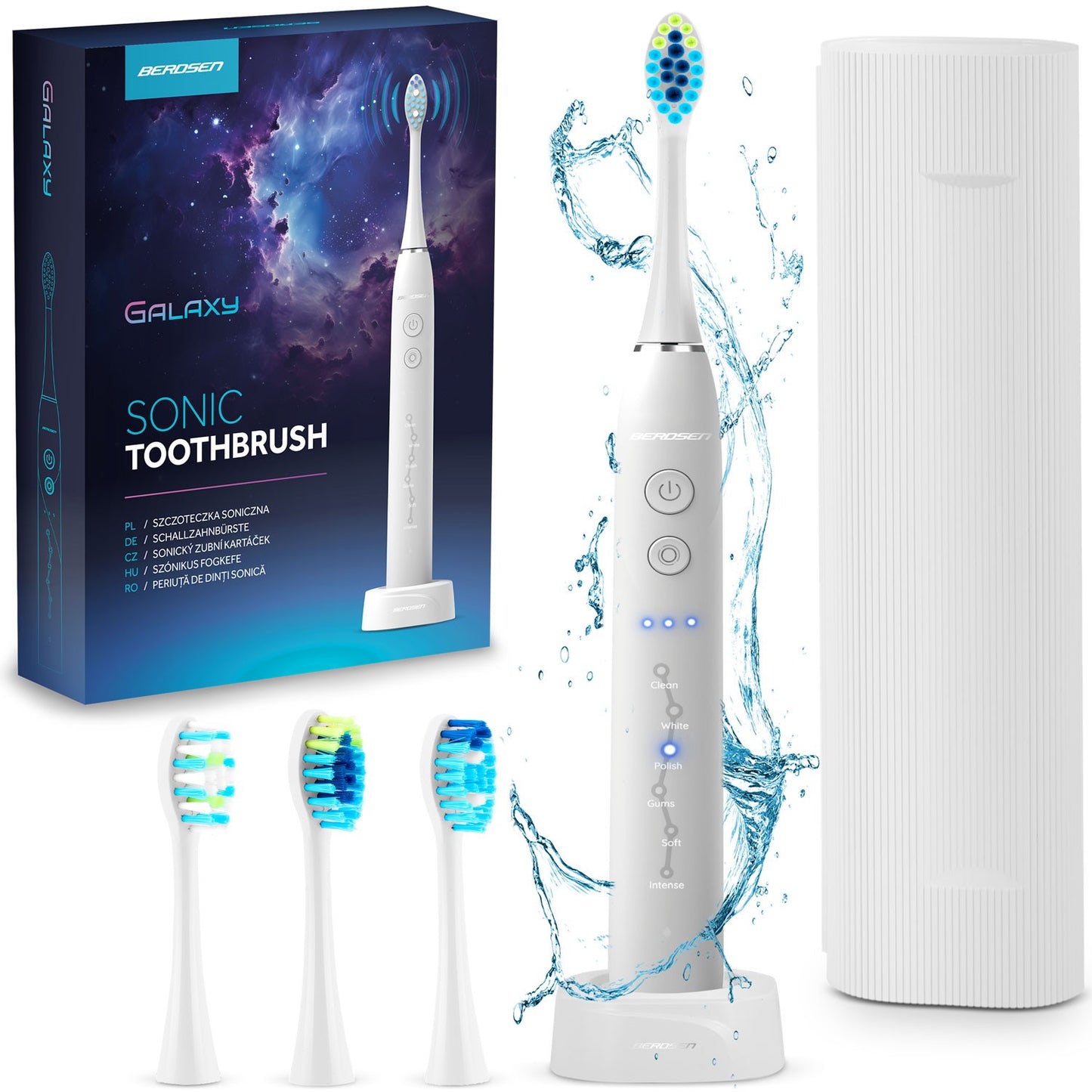 Berdsen Galaxy sonic toothbrush white