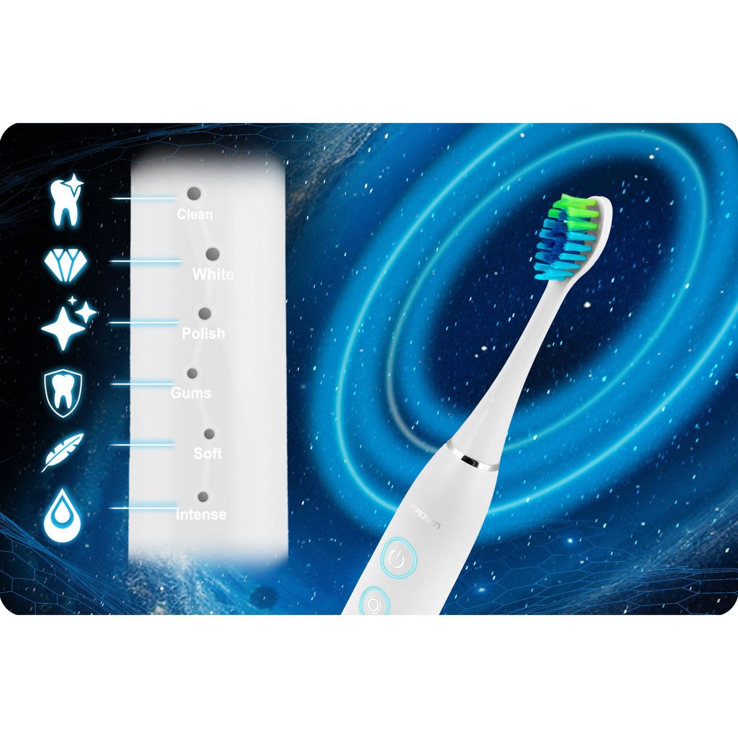 Berdsen Galaxy sonic toothbrush white