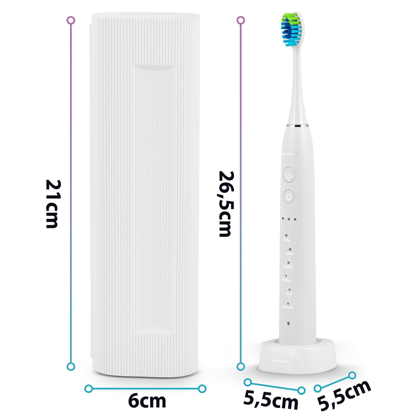 Berdsen Galaxy sonic toothbrush white