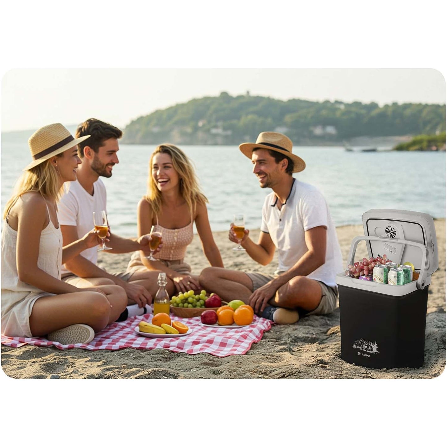 Berdsen Icemax tourist refrigerator 26 liters ECO mode - black