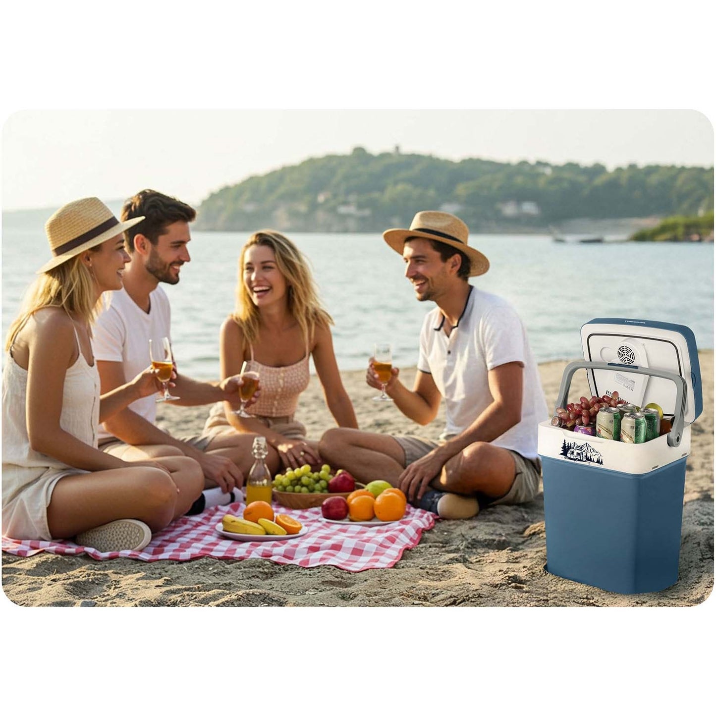 Berdsen Icemax tourist refrigerator 29 liters ECO mode - blue