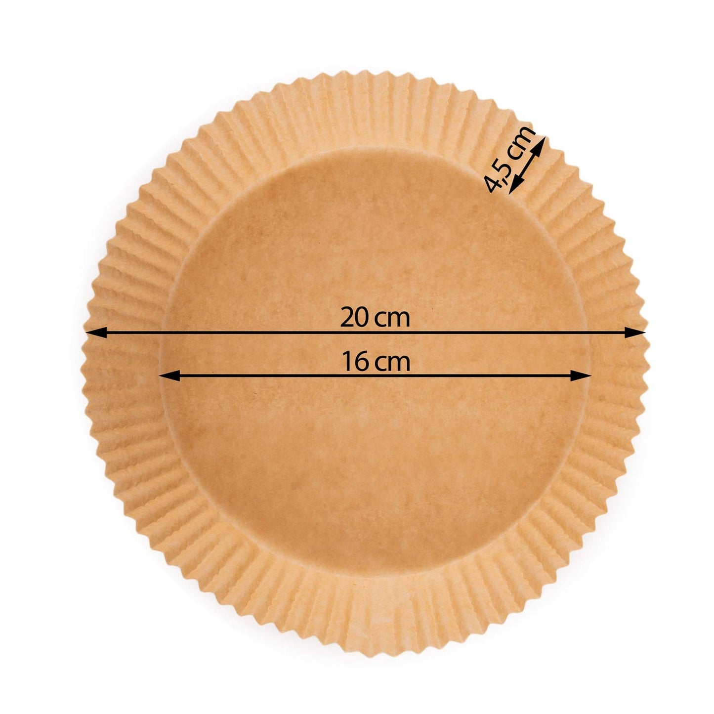 Berdsen fryer baking paper 16 cm - 80 pcs