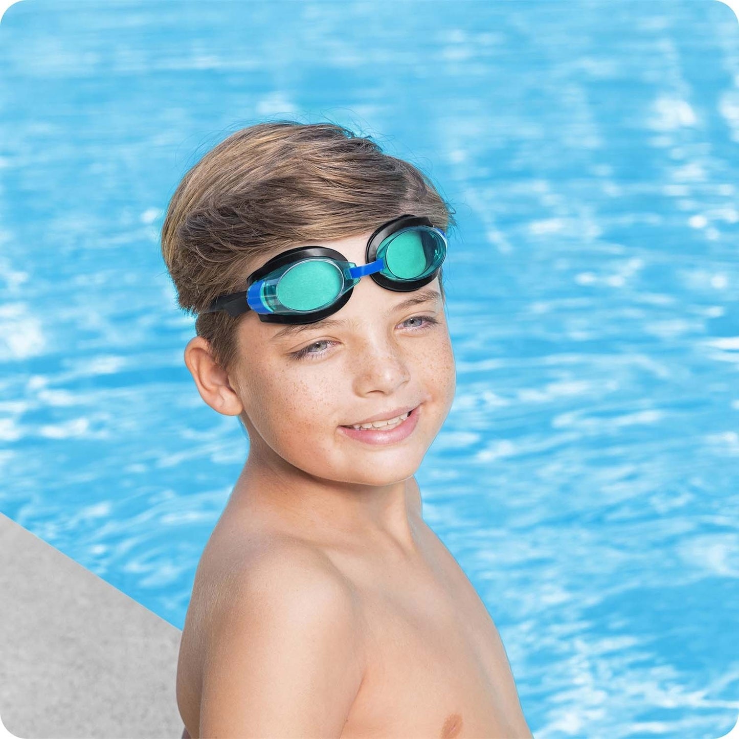 Bestway 21005 blue swimming goggles for children
