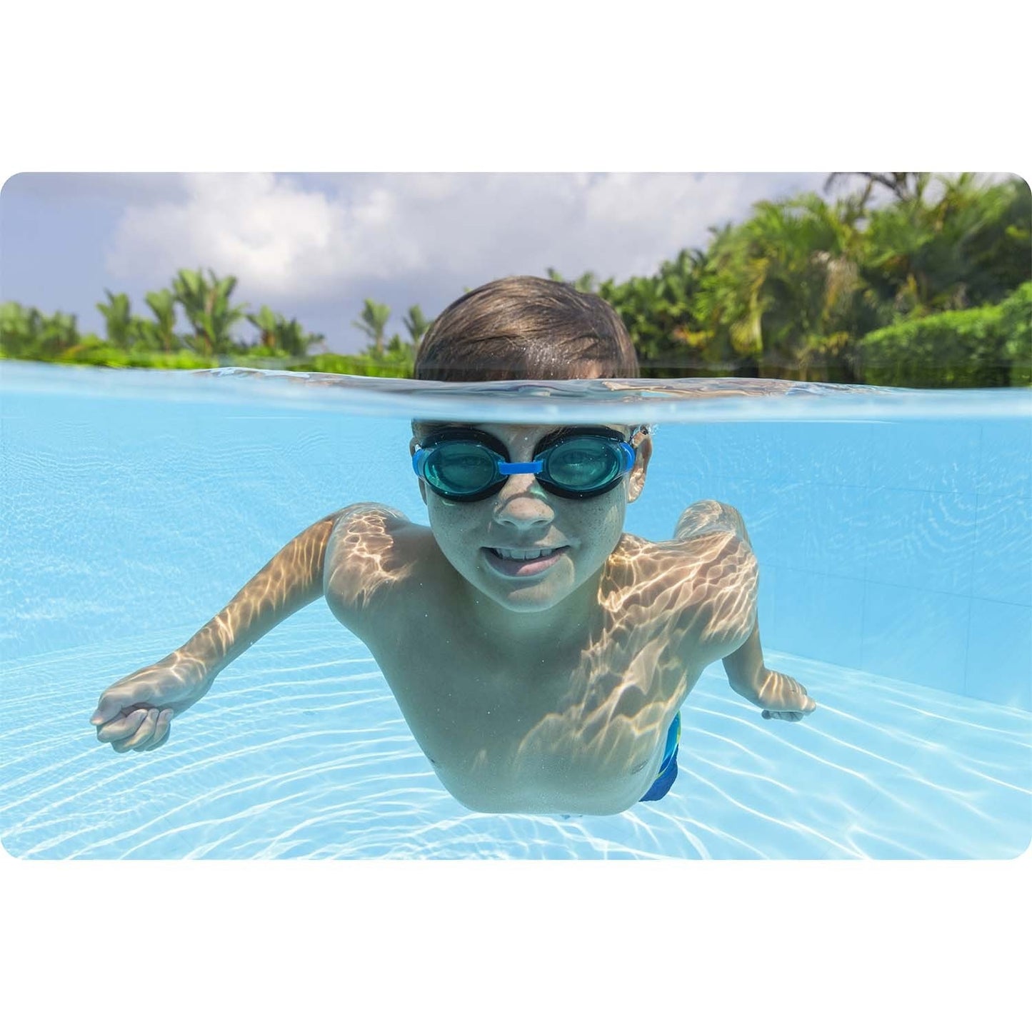 Bestway 21005 blue swimming goggles for children