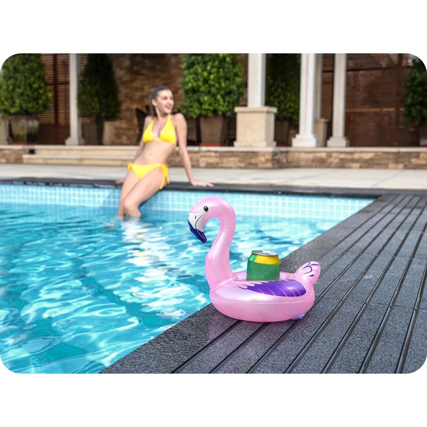 Bestway 34127 flamingo inflatable drink coaster