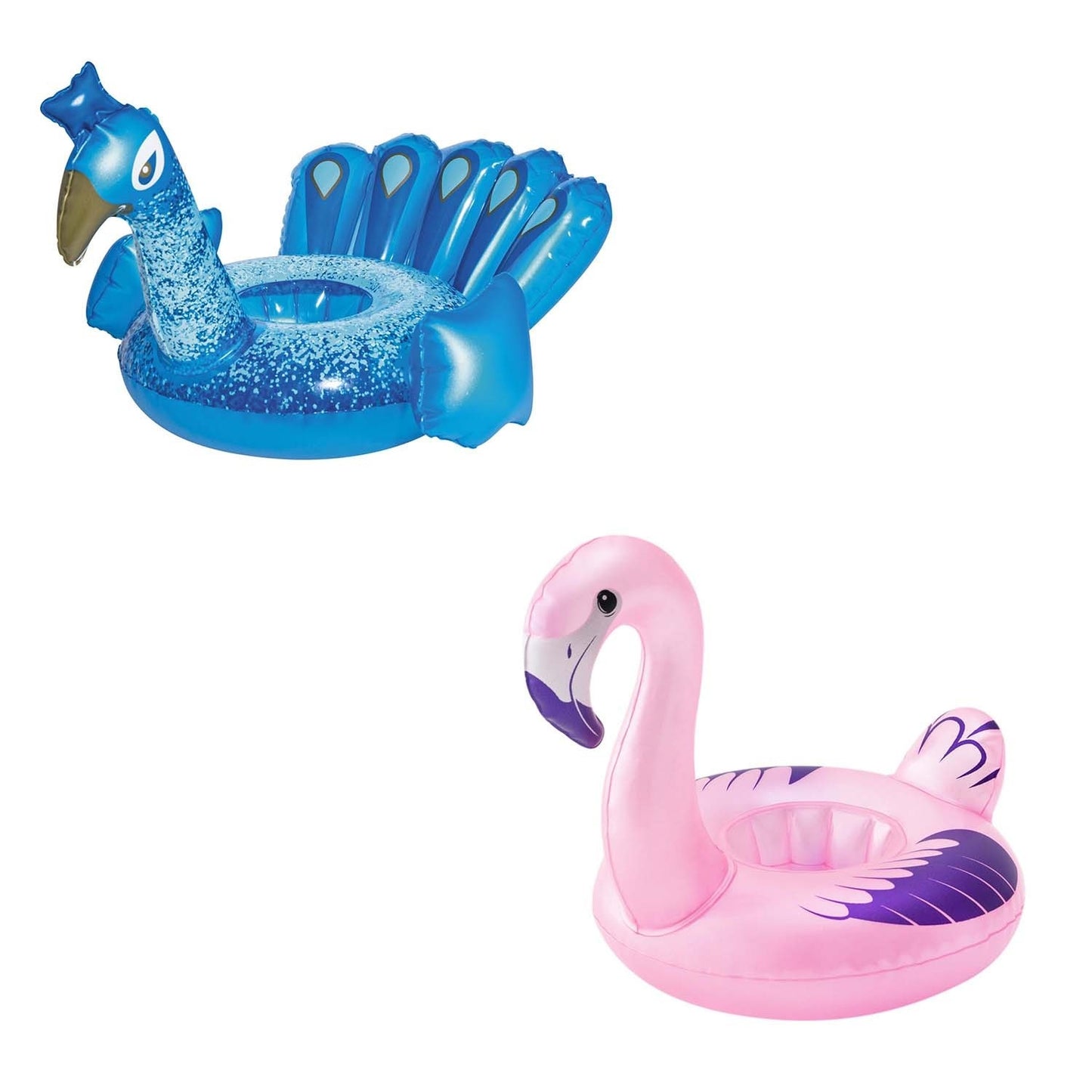 Bestway 34127 inflatable drink coaster peacock