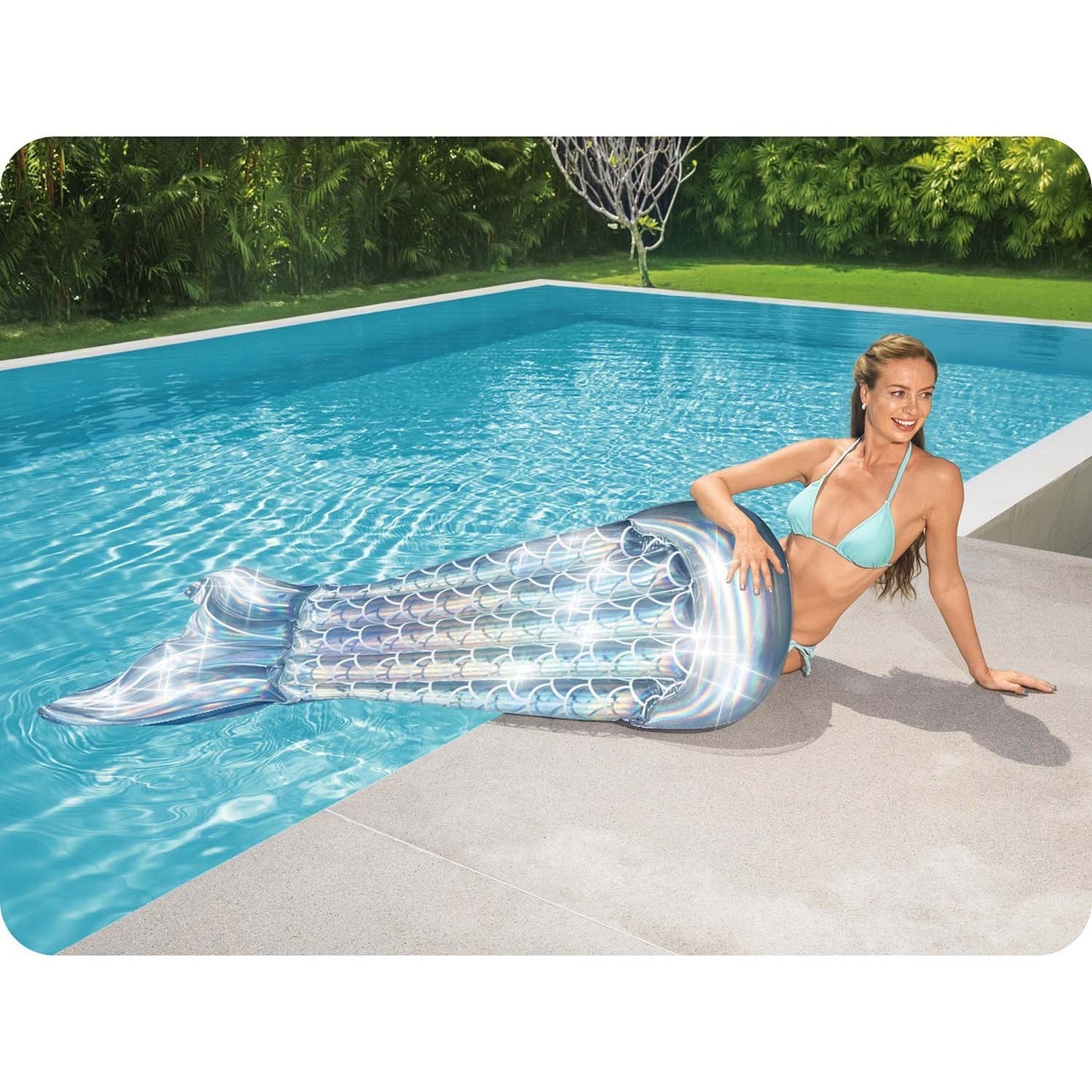 Bestway 43413 mermaid tail swimming mattress