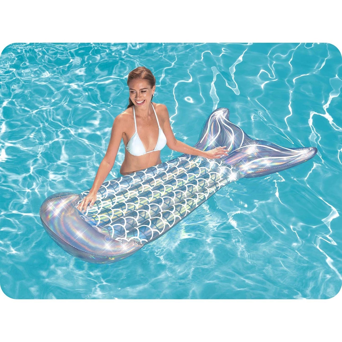 Bestway 43413 mermaid tail swimming mattress