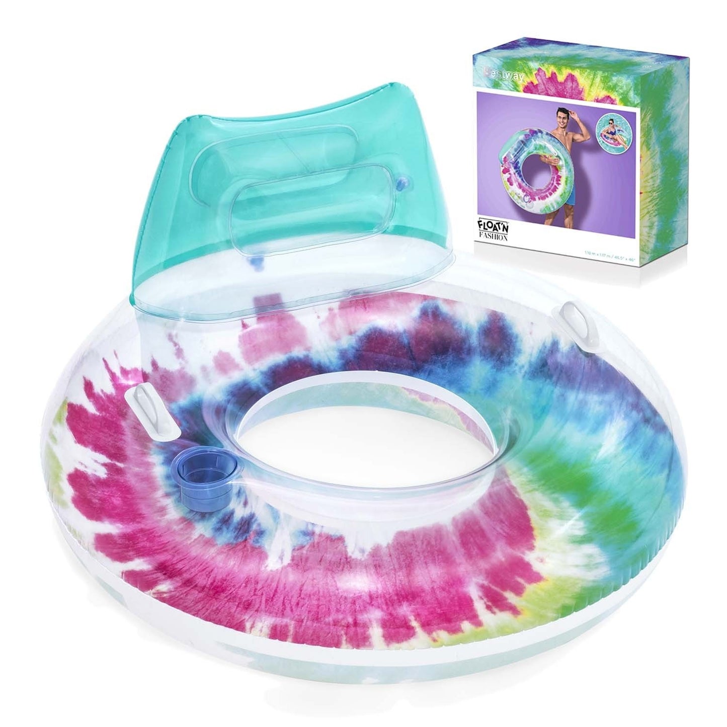 Bestway 43637 swimming ring with backrest