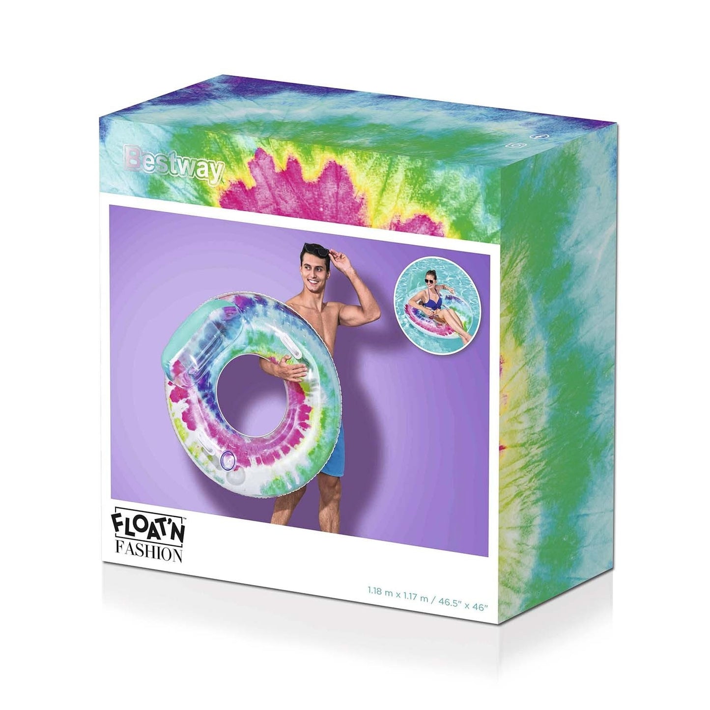 Bestway 43637 swimming ring with backrest