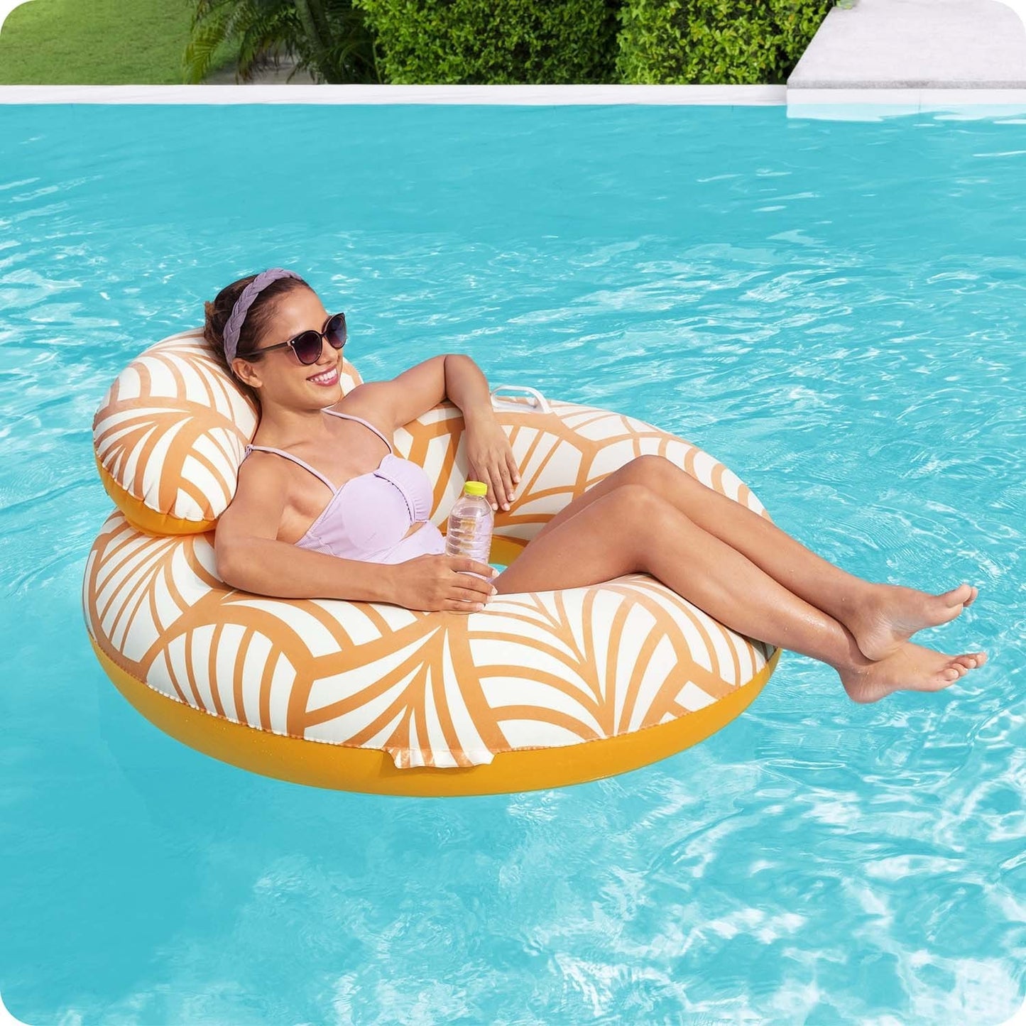 Bestway 43643 swimming ring with backrest