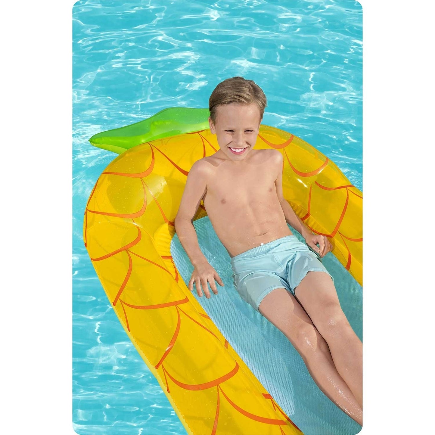 Bestway 43644 pineapple inflatable swimming mattress