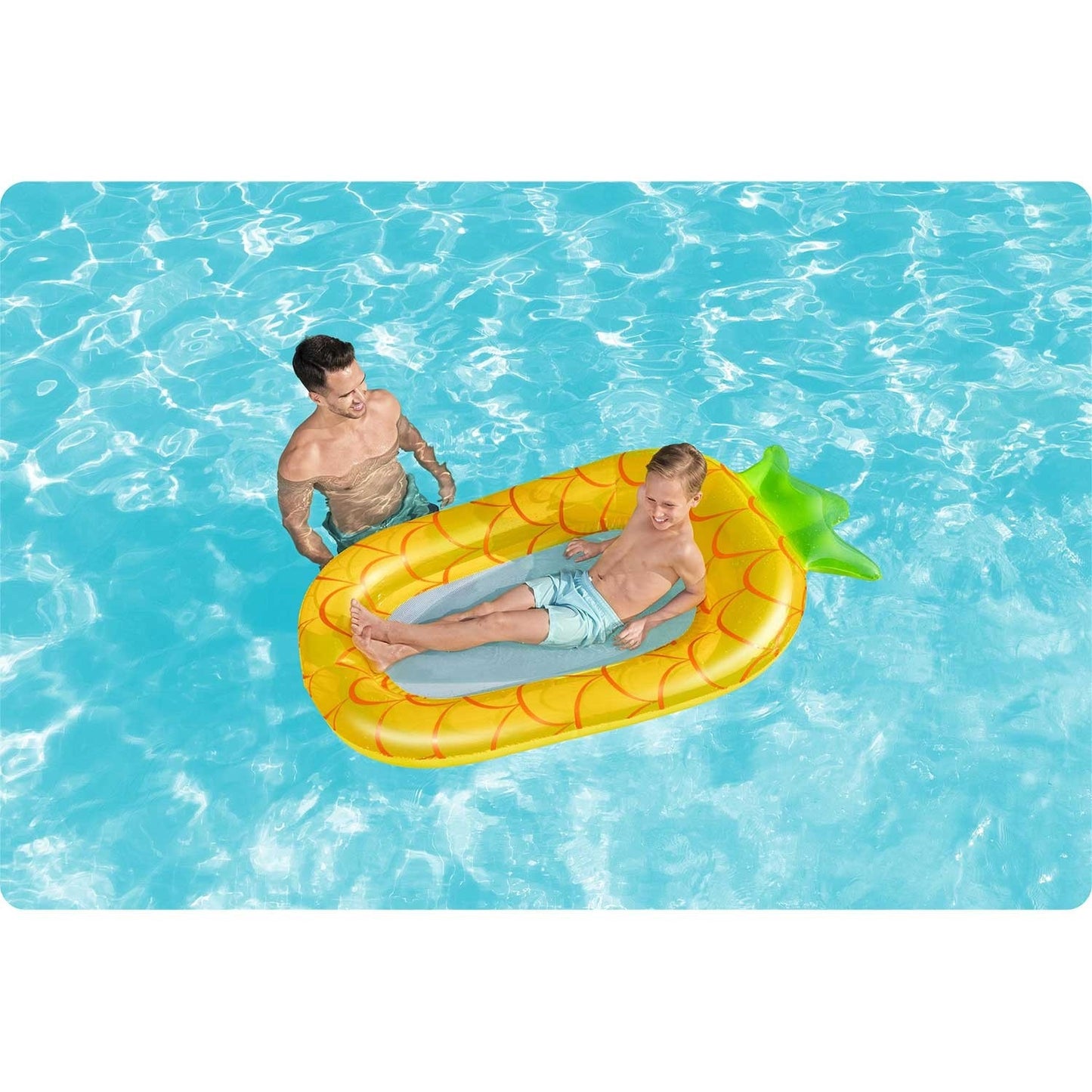 Bestway 43644 pineapple inflatable swimming mattress