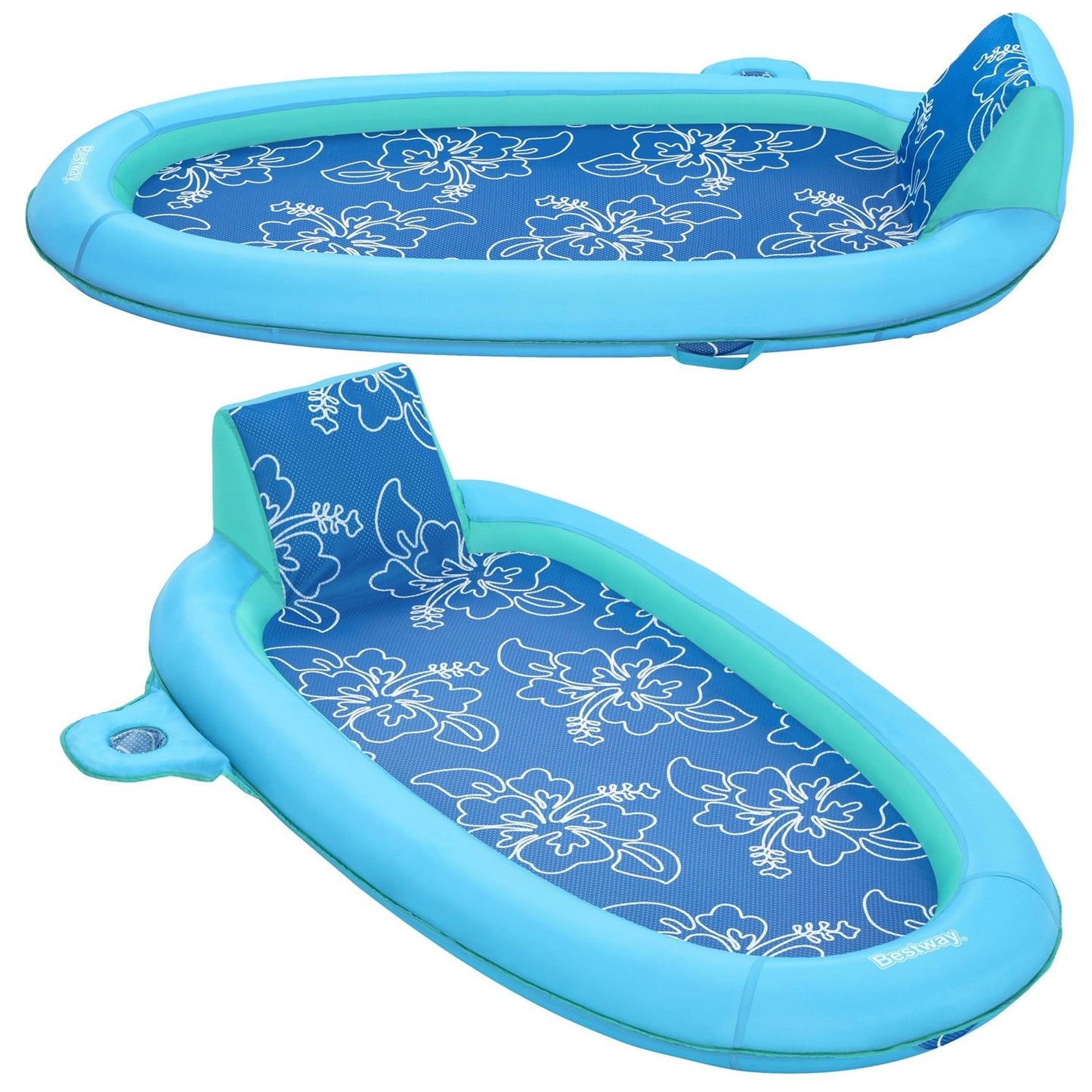 Bestway 43733 inflatable swimming mattress with backrest