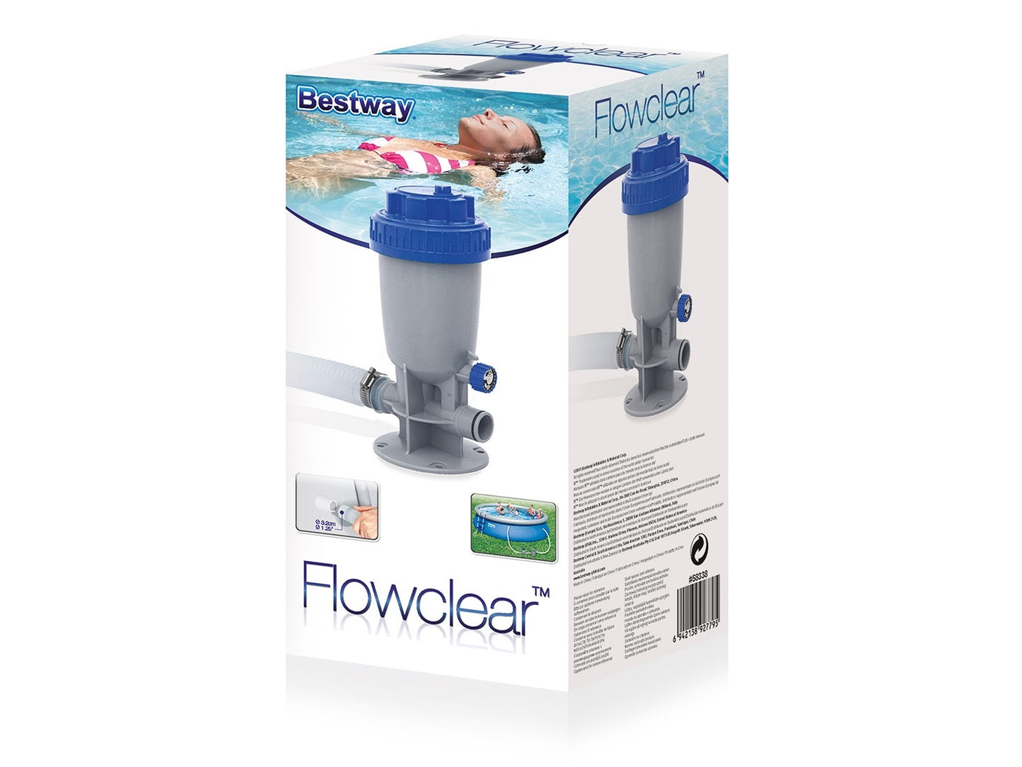 Bestway 58338 flow-through chlorine dispenser for swimming pools