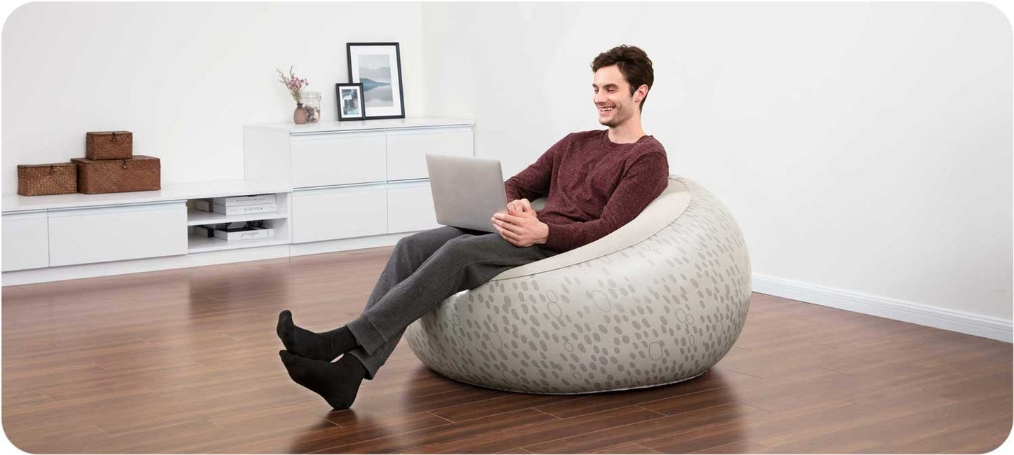 Bestway 75052 red inflatable pouffe chair