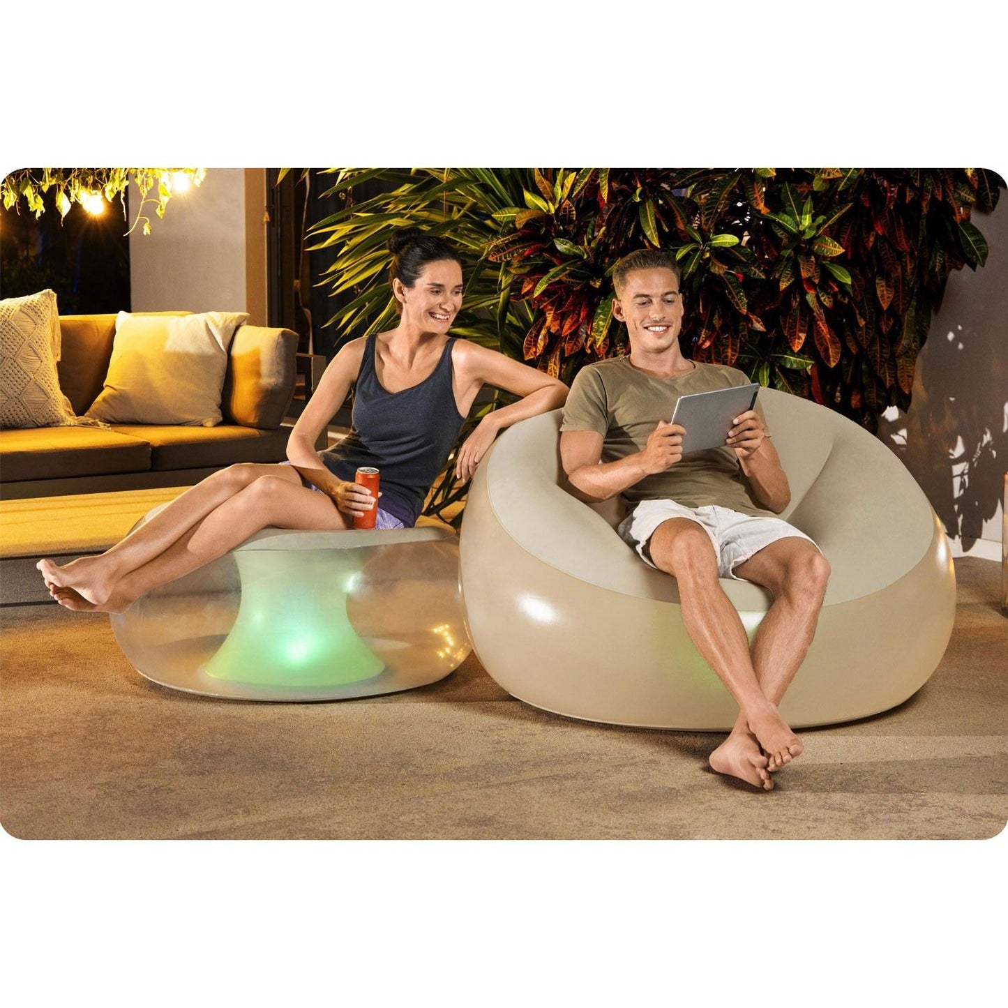 Bestway 75086 LED inflatable chair