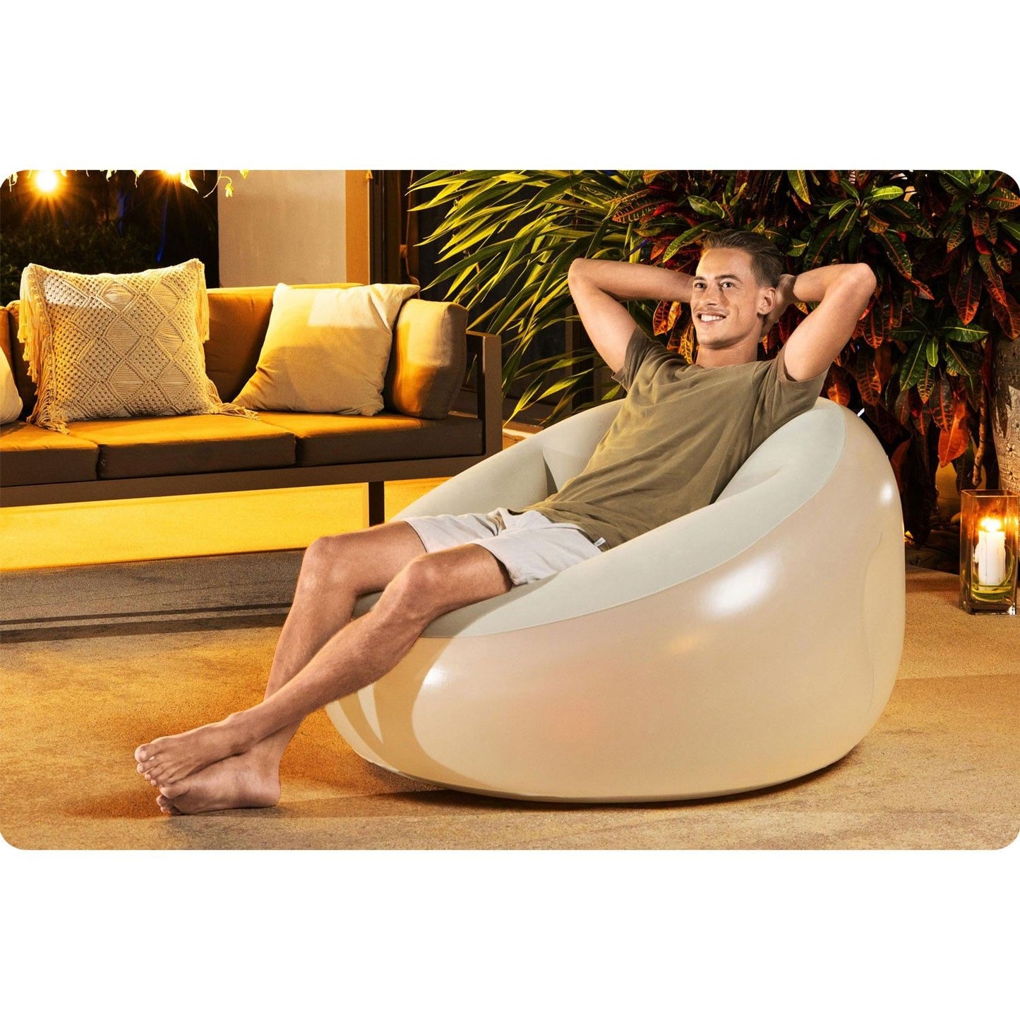 Bestway 75086 LED inflatable chair