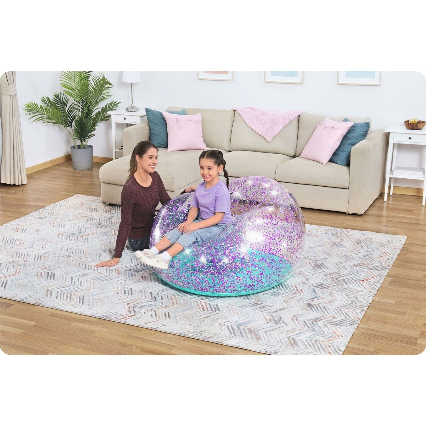 Bestway 75115 glitter inflatable chair