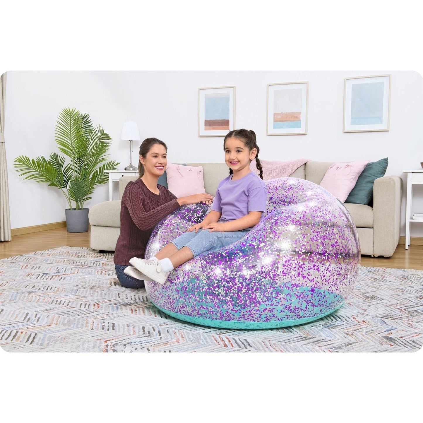 Bestway 75115 glitter inflatable chair