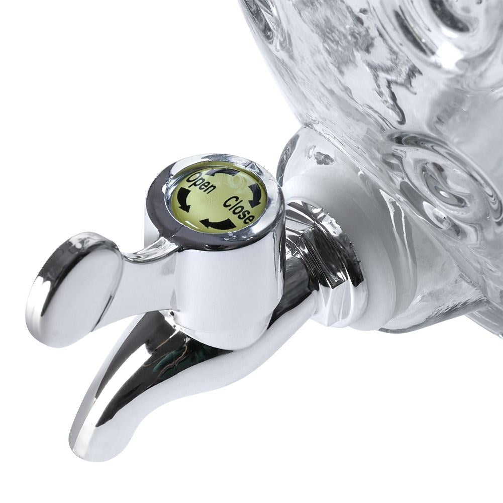 Beverage can strawberry with spigot for lemonade and bonfire