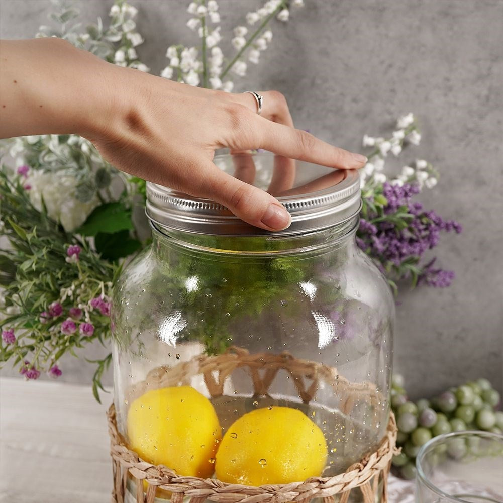 Beverage can with faucet for lemonade and bonfires at parties