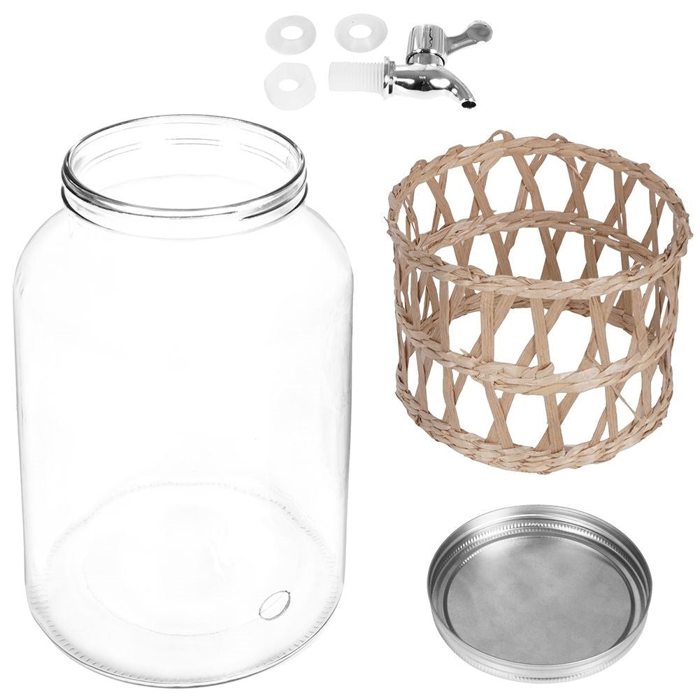 Beverage can with faucet for lemonade and bonfires at parties