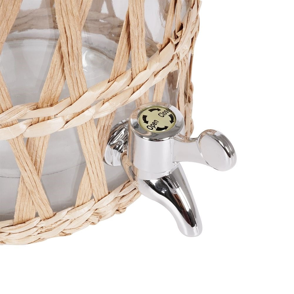 Beverage can with faucet for lemonade and bonfires at parties