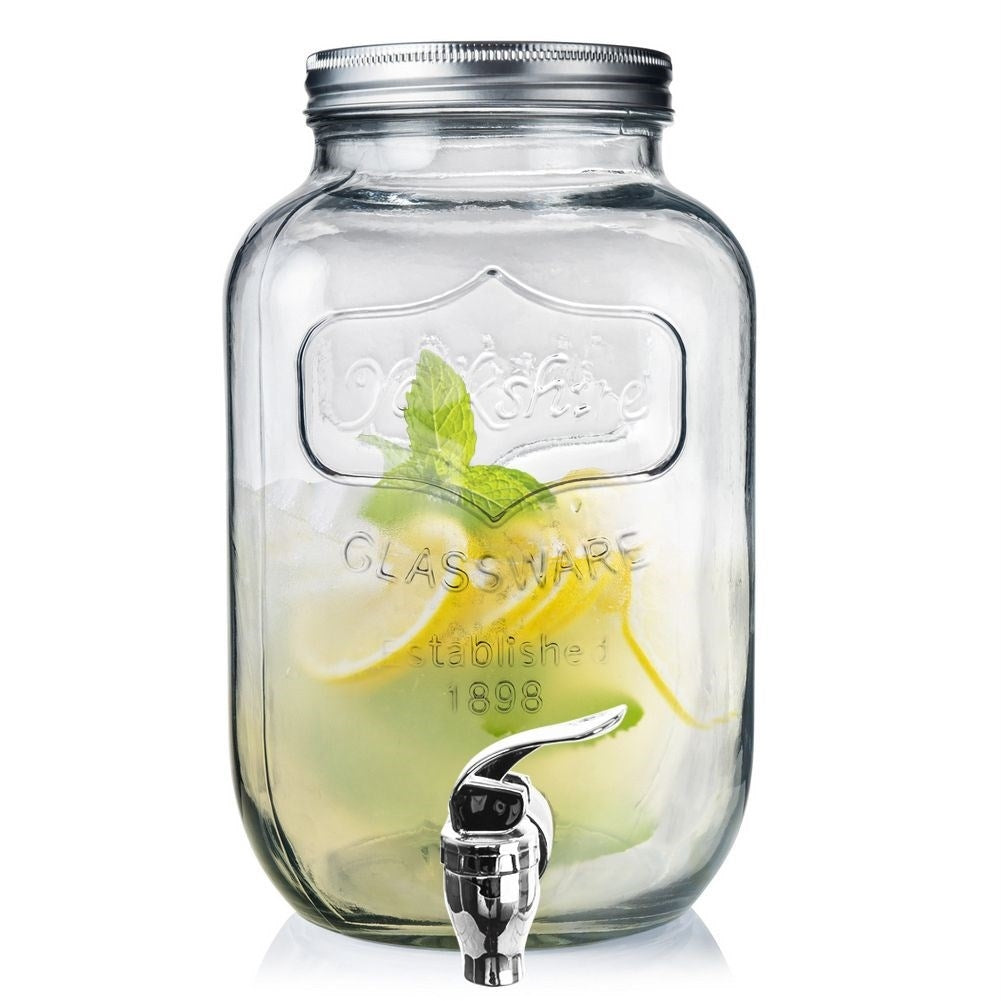 Beverage can with faucet for summer parties and bonfires