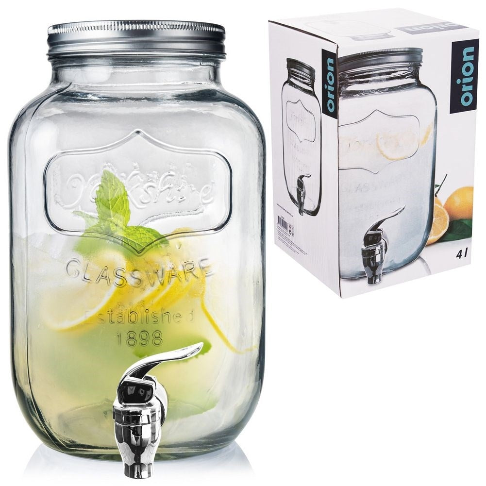 Beverage can with faucet for summer parties and bonfires