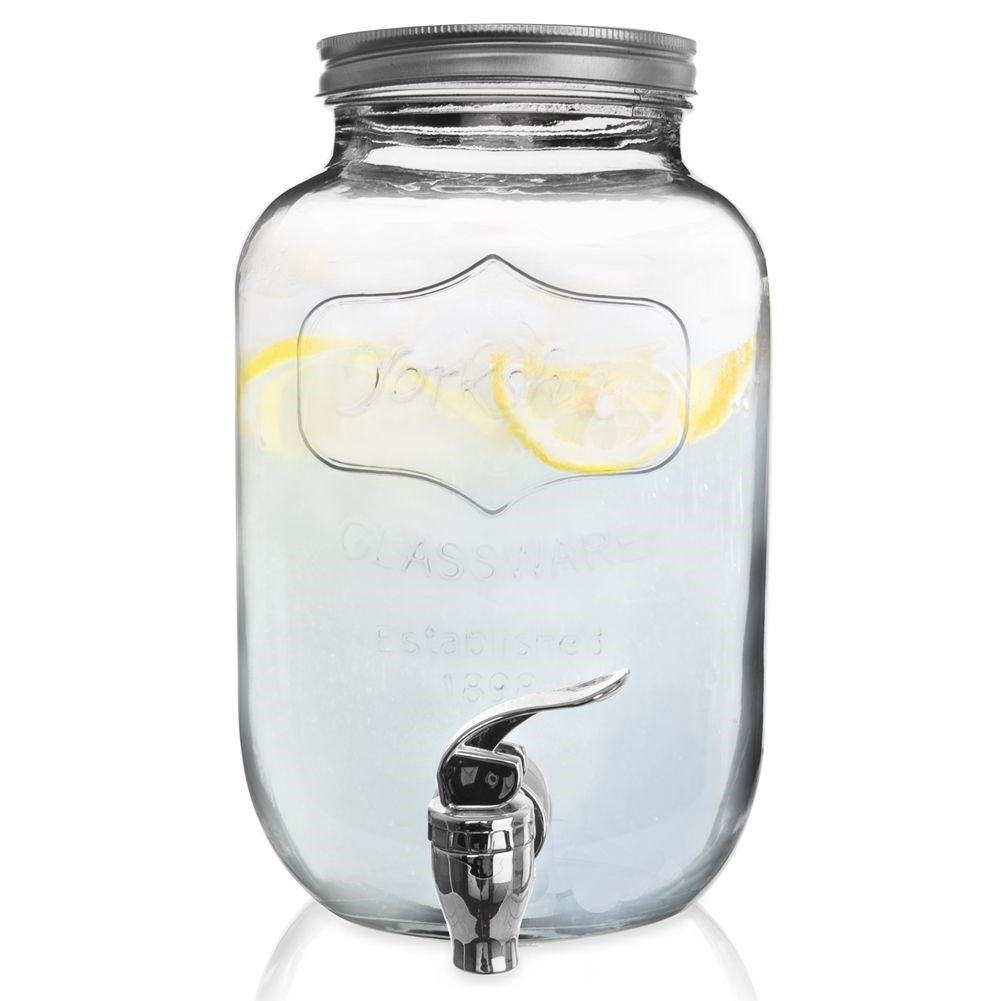Beverage can with faucet for summer parties and bonfires