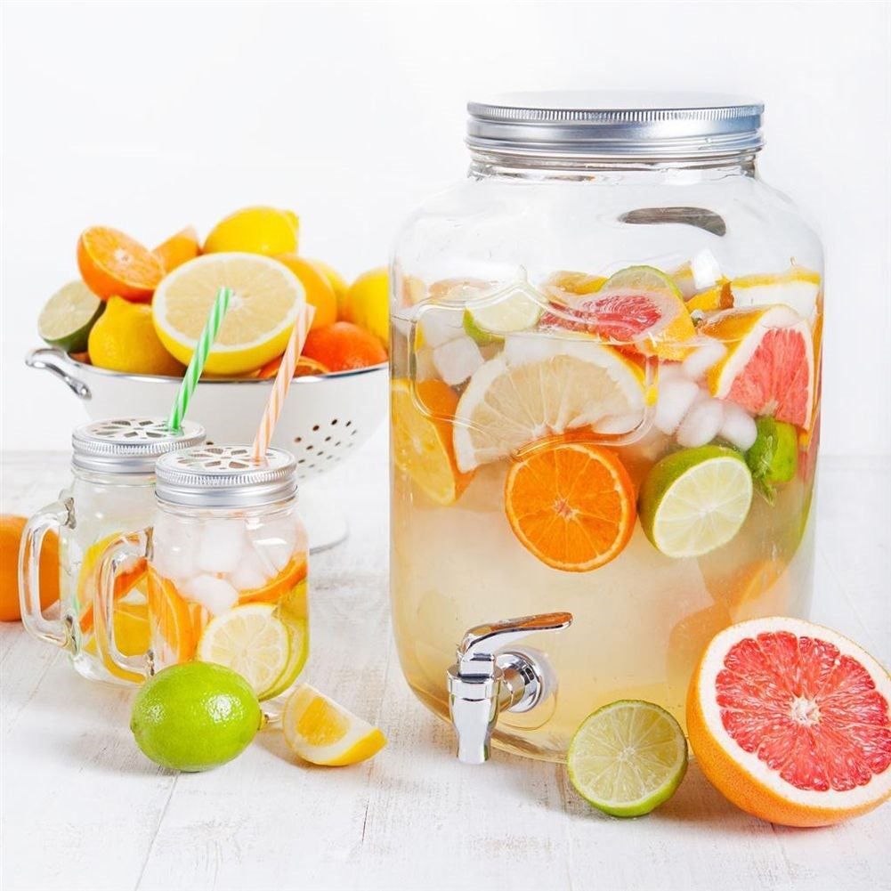 Beverage can with faucet for summer parties and bonfires