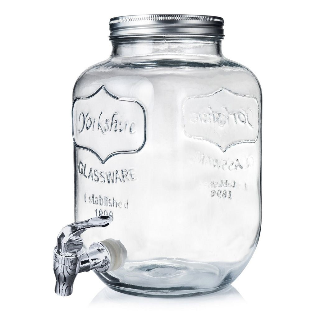 Beverage can with faucet for summer parties and bonfires
