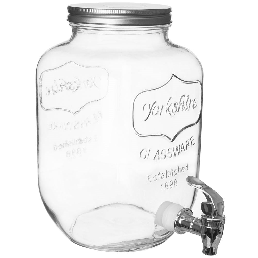 Beverage can with faucet for summer parties and bonfires