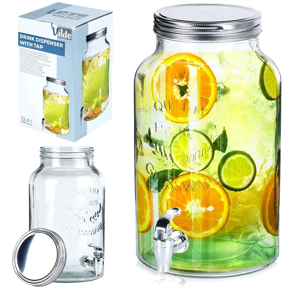 Beverage container with tap - Perfect for Lemonade and Bonfire