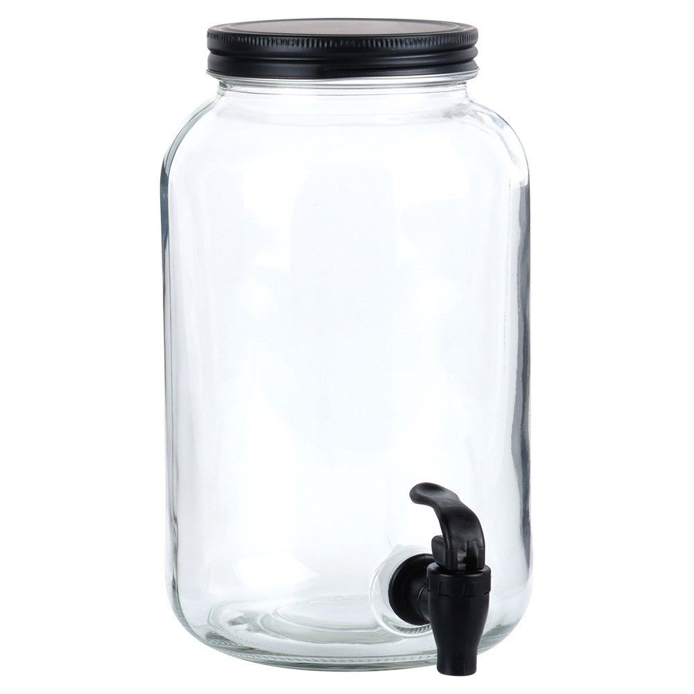 Beverage container with tap for summer lemonade and bonfire