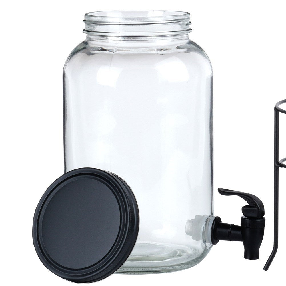 Beverage container with tap for summer lemonade and bonfire
