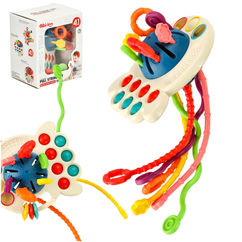 Bibi-inn baby sensory teether toy blue