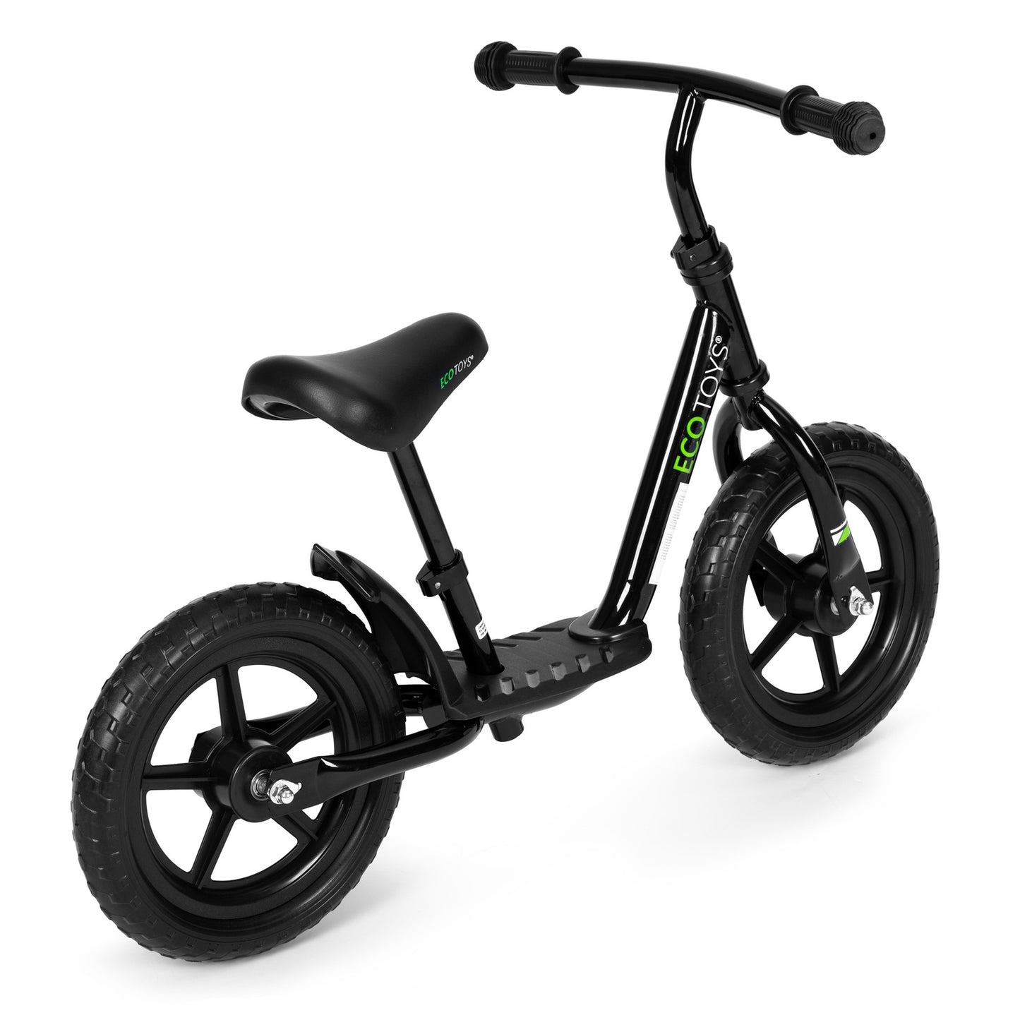 Bicycle, balance bike with platform for children, ride-on, EVA wheels ECOTOYS , black